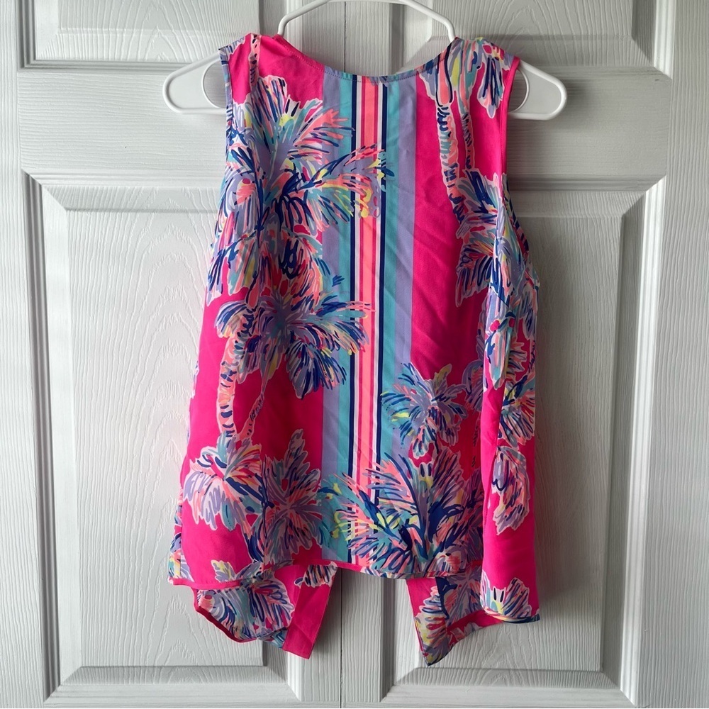 Lilly Pulitzer lona Silk Shell Top size Small